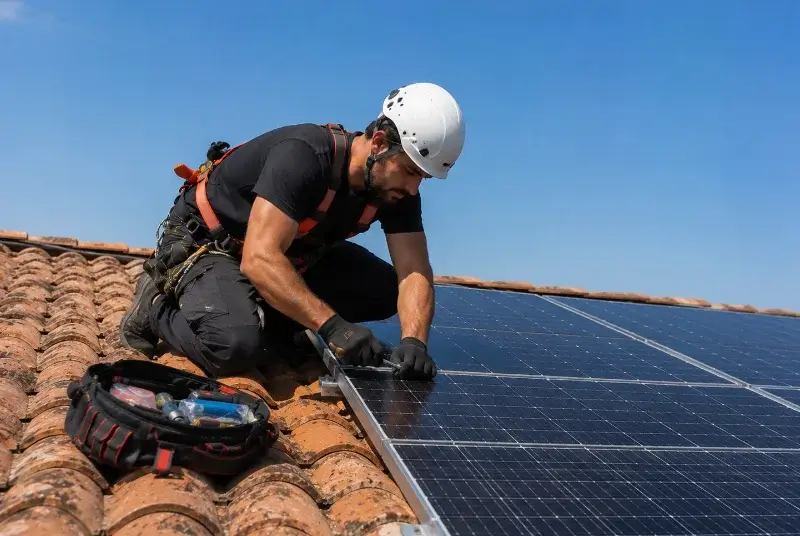 Maintenance et monitoring de panneaux solaires à Ayse